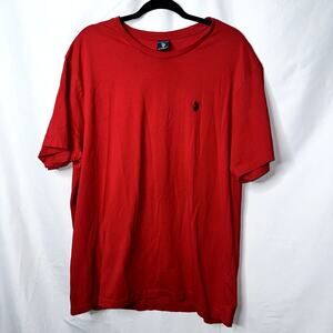 US Polo Association Mens Size 2XL Red Short Sleeve T-shirt